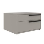 Carter Nightstand in Taupe Matte // Set of 2