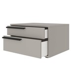 Carter Nightstand in Taupe Matte // Set of 2