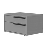 Carter Nightstand in Gray Matte // Set of 2