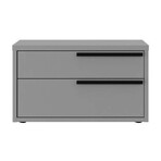 Carter Nightstand in Gray Matte // Set of 2