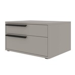 Carter Nightstand in Taupe Matte // Set of 2