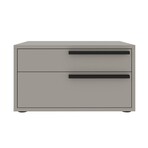 Carter Nightstand in Taupe Matte // Set of 2