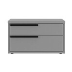 Carter Nightstand in Gray Matte // Set of 2