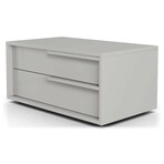 Alessio Nightstand in Taupe High Gloss // Set of 2