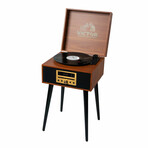 Victor Newbury 8-in-1 Wood Music Center // Mahogany