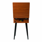 Victor Newbury 8-in-1 Wood Music Center // Mahogany