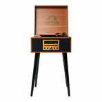 Victor Newbury 8-in-1 Wood Music Center // Mahogany