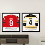 Bobby Orr // Boston Bruins // Signed White Adidas Jersey - Hand-Number 1/4