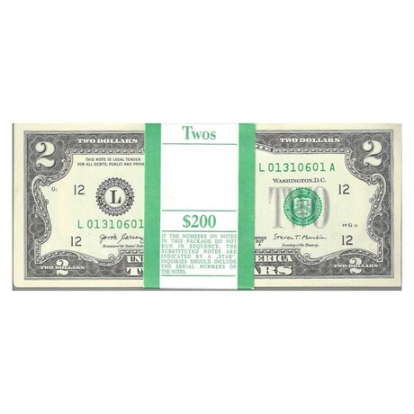 2017 A $ 2 Federal Reserve Pack with Devils # 666