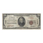 1929 $ 20 Commercial National Bank of Washington DC # 996