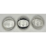 Batman, The Joker, and The Batmobile set of 3 pieces Silver Coins