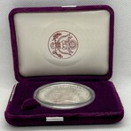 1992 P Ben Franklin Firefighters Silver Medal Proof Deep Cameo