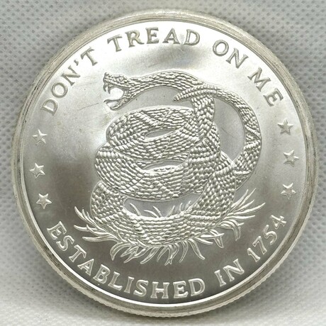 DON'T TREAD ON ME  -  5 TROY OUNCES