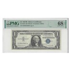 1957 B $ 1 Silver Certificate PMG 68