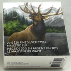2015 Majestic Elk coin - One Troy Ounce