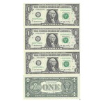 2006 $ 1 Federal Reserve Pack with Fancy Serial Number # 4444