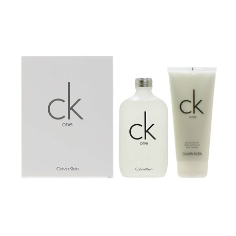 Unisex Fragrance //  Calvin Klein // Ck One Set // 6.7 oz EDT Spray, 6.7 oz Body Lotion