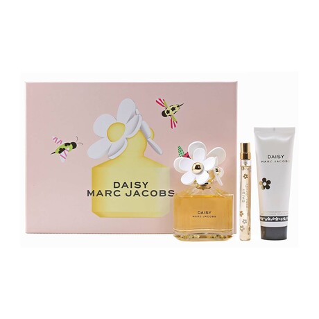 Women's Fragrance //  Marc Jacobs // Daisy Set // 3.4 oz EDT Spray, 2.5 oz Body Lotion, Pen Spray