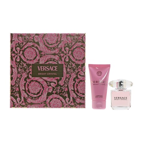 Women's Fragrance //  Versace // Bright Crystal Set // 1 oz EDT Spray, 1.7 oz Body Lotion