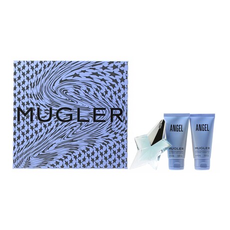 Women's Fragrance //  Thierry Mugler // Angel Set // 0.8 oz EDP Spray, 1.7 oz Body Lotion, 1.7 oz Shower Gel