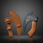 Norse Raven Engraved Axe