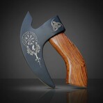 Norse Raven Engraved Axe