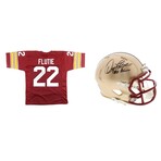 Doug Flutie // Boston College Eagles // Signed Jersey & Speed Mini Helmet