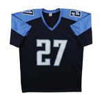 Eddie George // Signed Tennessee Titans Jersey & Houston Oilers Photo