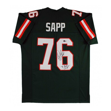 Warren Sapp // Miami Hurricanes // Signed Jersey