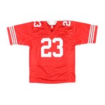 Christian & Ed McCaffrey // SF 49ers Signed Jersey + SF Cardinal Signed Photo