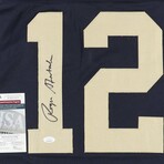 Roger Staubach // Navy Midshipman // Signed Jersey & Custom Framed Photo