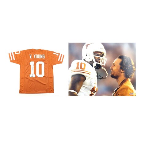Vince Young // Texas Longhorns // Signed Jersey & Photo