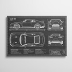 Nissan GT-R (R35) Skyline | Black by Action Blueprints (18"H x 26"W x 1.5"D)