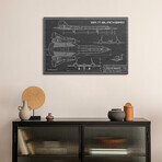 SR-71 Blackbird Spy Plane | Black by Action Blueprints (18"H x 26"W x 1.5"D)