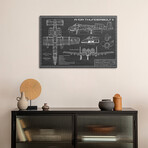 Black Sketch A-10 Thunderbolt II [Warthog] Airplane by Action Blueprints (18"H x 26"W x 1.5"D)