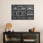 Nissan GT-R (R35) Skyline | Black by Action Blueprints (18"H x 26"W x 1.5"D)