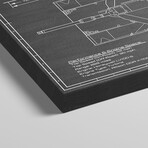 1980 M1A1 Abrams Battle Tank | Black by Action Blueprints (18"H x 26"W x 1.5"D)