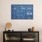 Corvette (C7) Stingray Blueprint by Action Blueprints (18"H x 26"W x 1.5"D)