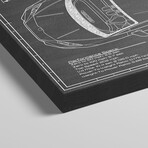 Lamborghini Huracan LP 610-4 | Black by Action Blueprints (18"H x 26"W x 1.5"D)
