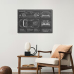 Lamborghini Huracan LP 610-4 | Black by Action Blueprints (18"H x 26"W x 1.5"D)