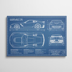 Corvette (C7) Grand Sport Blueprint by Action Blueprints (18"H x 26"W x 1.5"D)