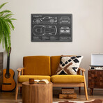 Corvette (C7) Z06 Black by Action Blueprints (18"H x 26"W x 1.5"D)