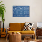 Porsche 911 GT3 (991) Blueprint by Action Blueprints (18"H x 26"W x 1.5"D)