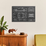Mustang GT (2018-2020) Black by Action Blueprints (18"H x 26"W x 1.5"D)