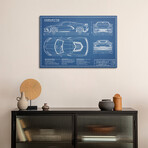 Corvette (C8) Stingray Blueprint by Action Blueprints (18"H x 26"W x 1.5"D)