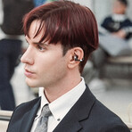 Clip Fast-Charging Open-Air Wireless Earbuds with AI Tech // Argent/Black