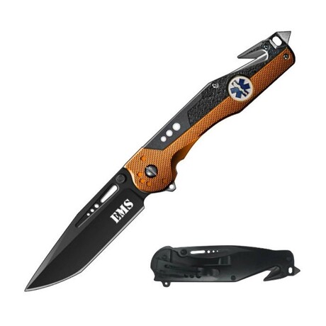 Tactical Rescue Style Spring Assist Knife // SE-9070 (Fire Fighter)