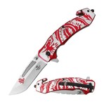 Tactical Rescue Style Spring Assist Knife // SE-5255 (Purple/Sliver)