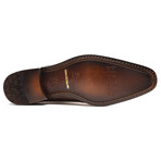 Bono // Alligator Skin Leather Oxford // Brown (8)