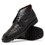 Martinelli // Caiman Back Skin Leather Chukka Boot // Black (9)